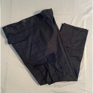Reset Cargo Pants Mens Size 38x30 Black Cotton Polyester Deep Pockets